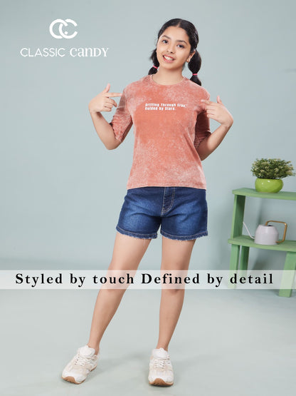 Style No A941 Classic Candy Canvas Girls Top Supplier