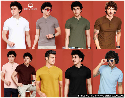 Style No Gg 649 Grey Goat Dry Fit Mens Tshirts Wholesale