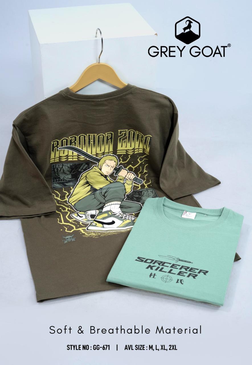Style No Gg 671 Grey Goat Cotton Biowashed Mens Tshirts Wholesale Price