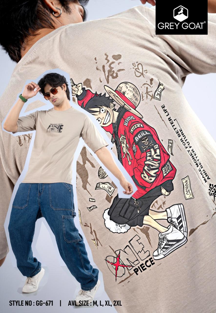 Style No Gg 671 Grey Goat Cotton Biowashed Mens Tshirts Wholesale Price