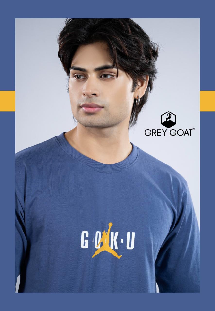 Style No Gg 671 Grey Goat Cotton Biowashed Mens Tshirts Wholesale Price