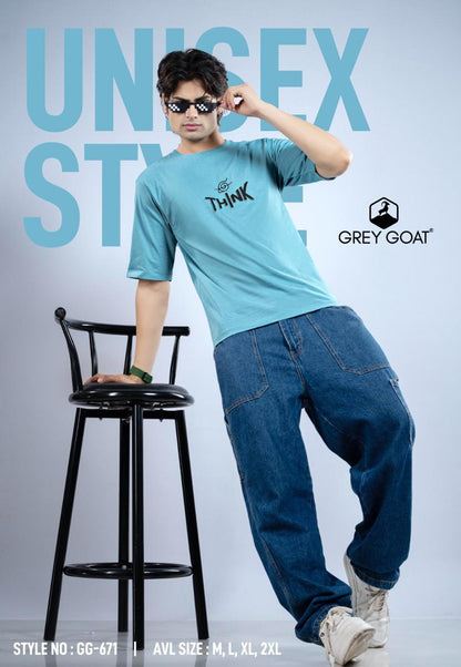 Style No Gg 671 Grey Goat Cotton Biowashed Mens Tshirts Wholesale Price