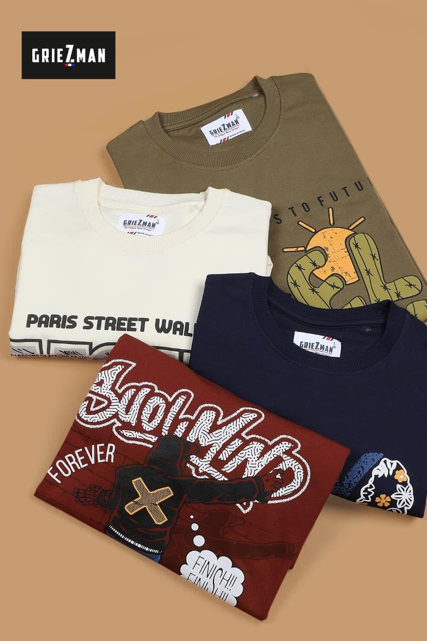 Style No Gm 200 Griezman Cotton Looper Mens Tshirts Manufacturer