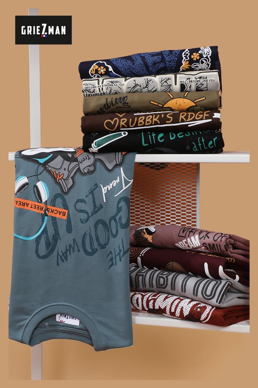 Style No Gm 200 Griezman Cotton Looper Mens Tshirts Manufacturer