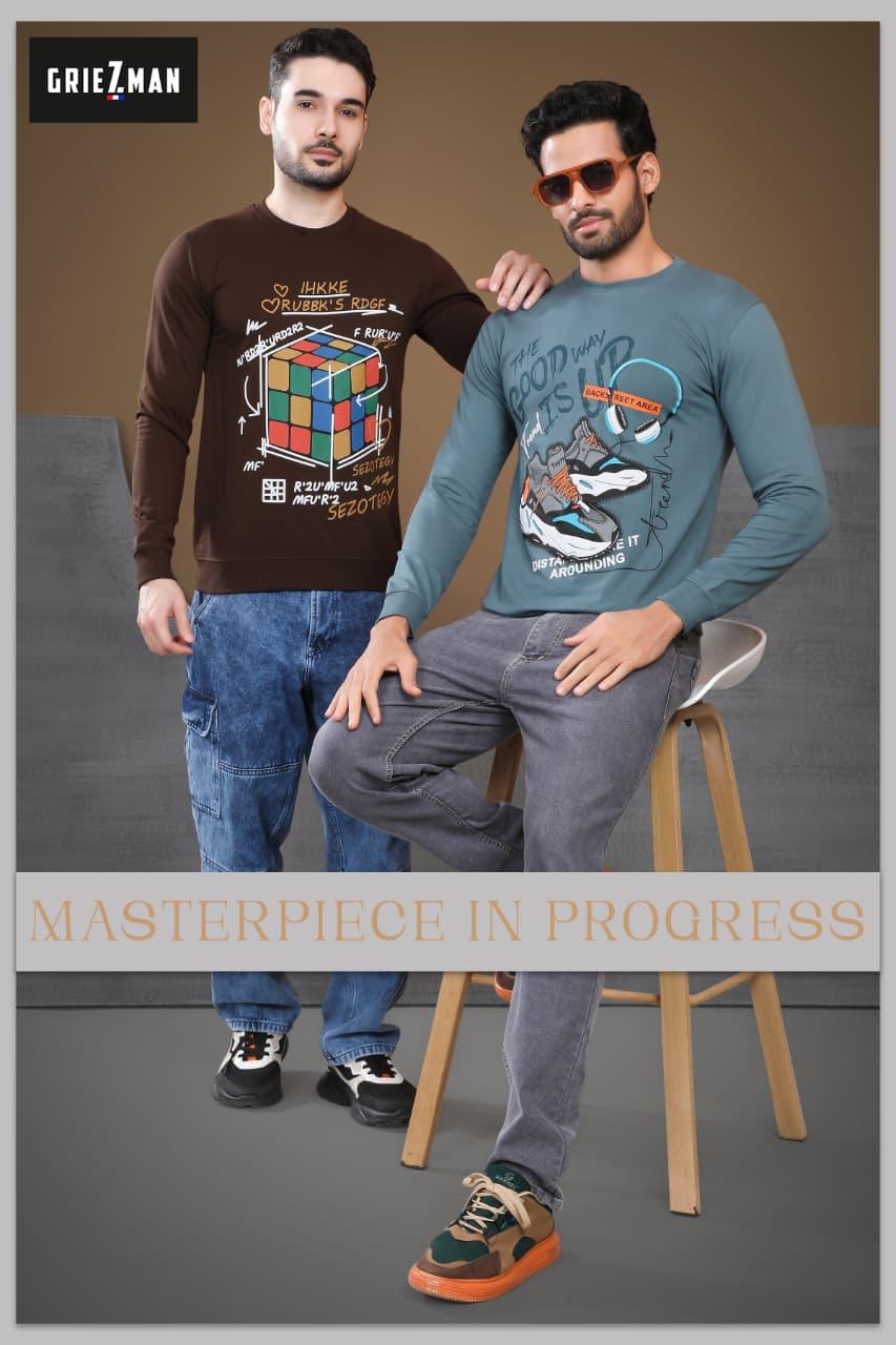Style No Gm 200 Griezman Cotton Looper Mens Tshirts Manufacturer