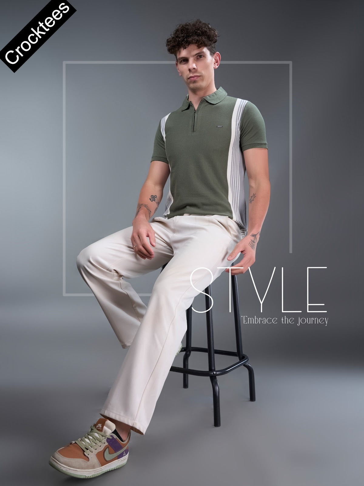 Style No Jh 171 Crocktees Vertical Mens Tshirts Wholesale Rate