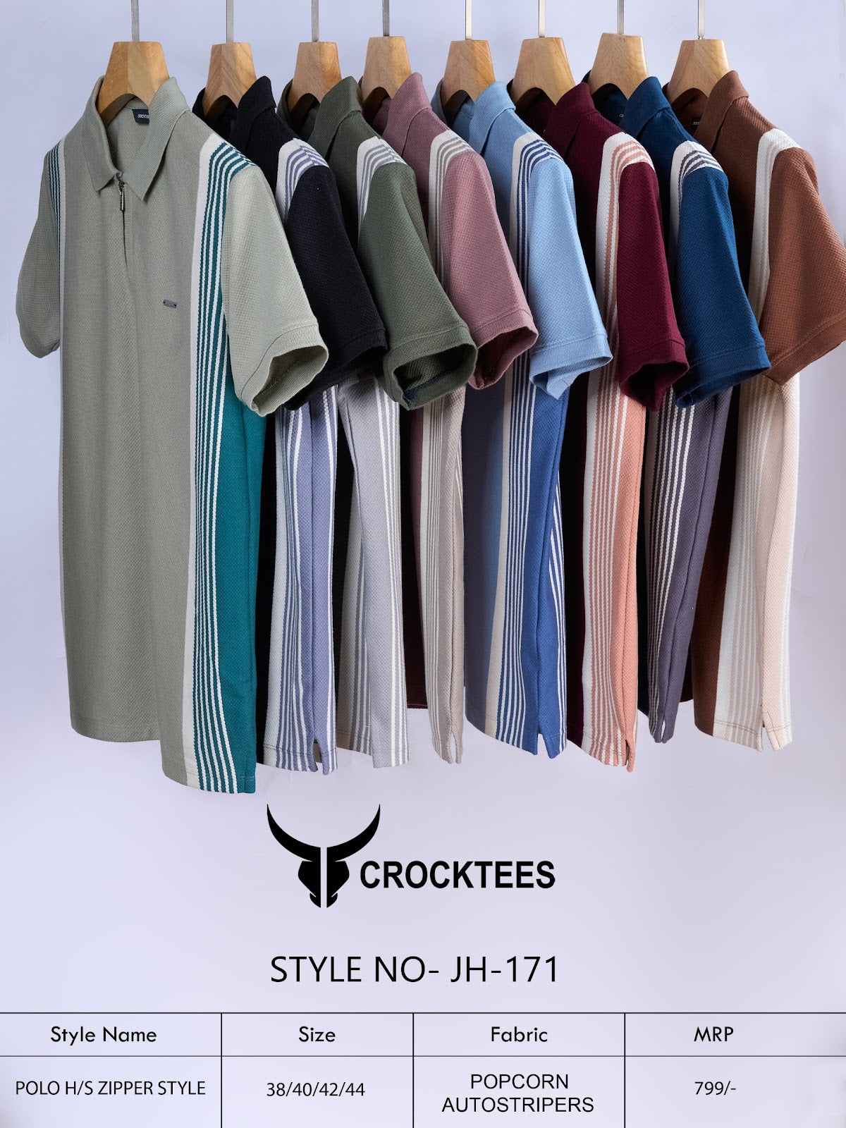 Style No Jh 171 Crocktees Vertical Mens Tshirts Wholesale Rate