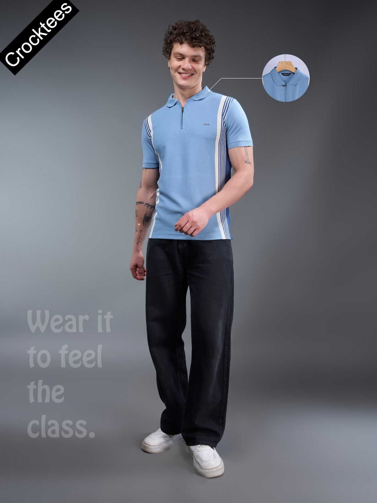 Style No Jh 171 Crocktees Vertical Mens Tshirts Wholesale Rate