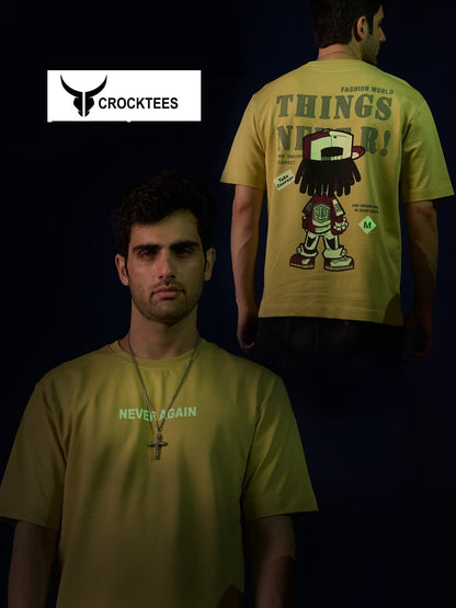 Style No Jh 195 Crocktees Cotton Looper Mens Tshirts Supplier