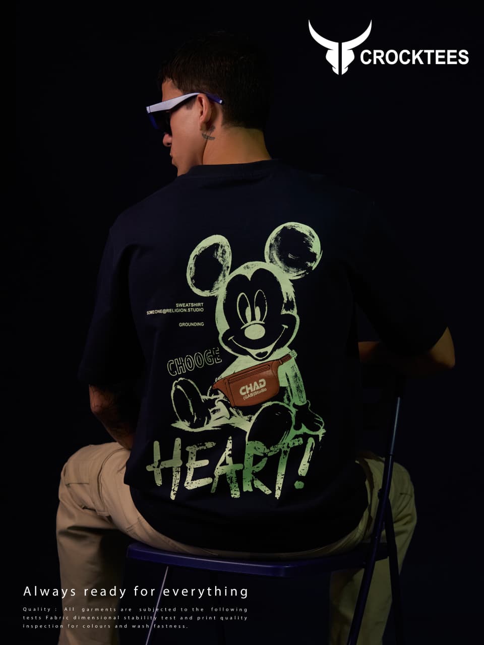 Style No Jh 195 Crocktees Cotton Looper Mens Tshirts Supplier