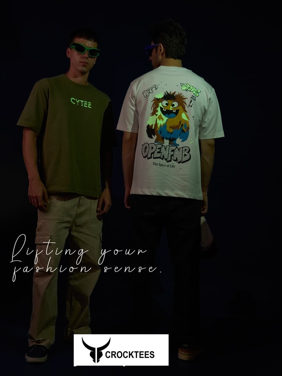 Style No Jh 195 Crocktees Cotton Looper Mens Tshirts Supplier