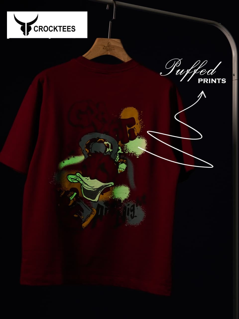 Style No Jh 195 Crocktees Cotton Looper Mens Tshirts Supplier