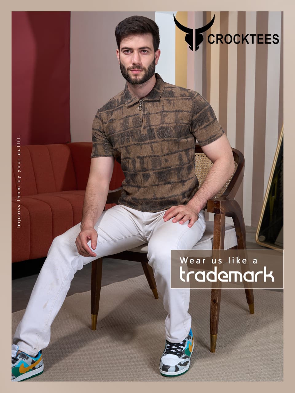 Style No Jh 640 Crocktees Imported Mens Tshirts Supplier Gujarat