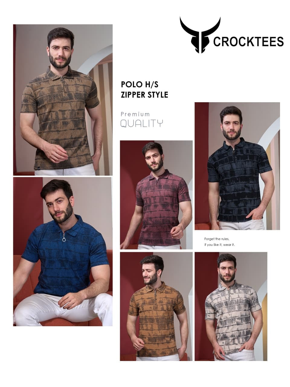 Style No Jh 640 Crocktees Imported Mens Tshirts Supplier Gujarat