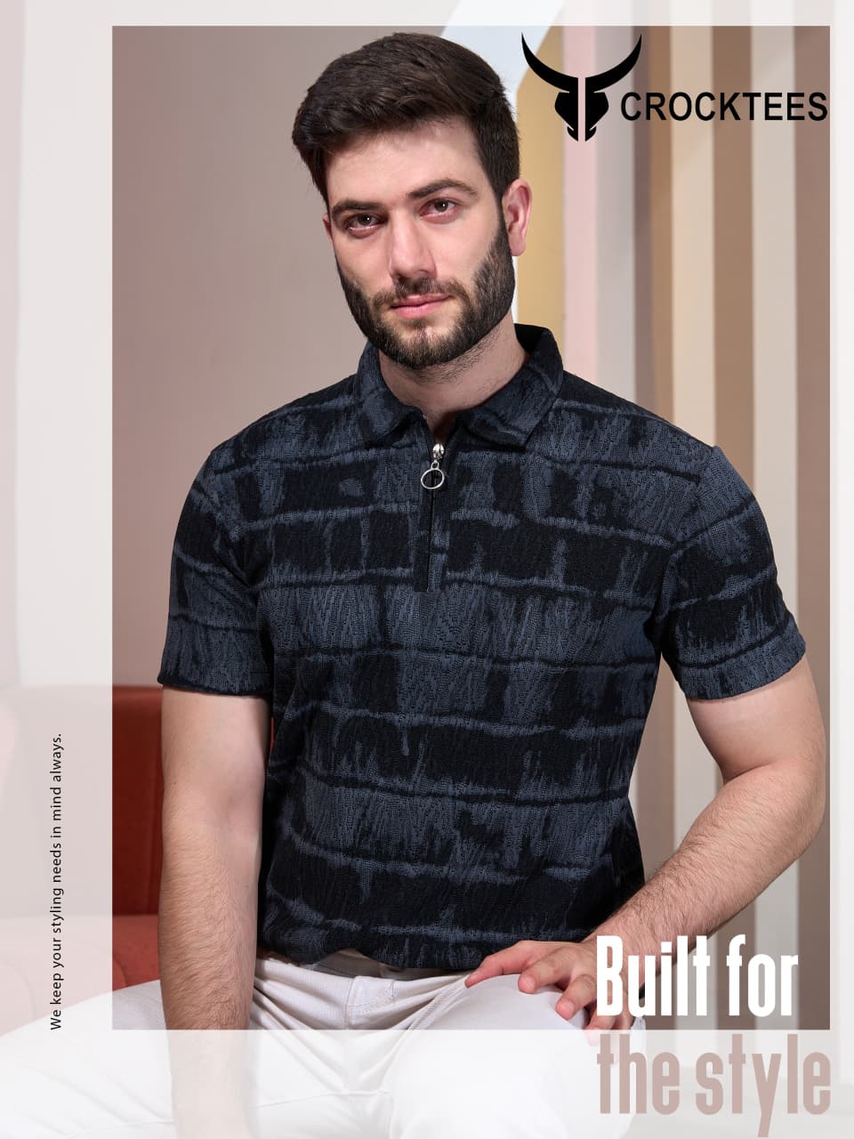 Style No Jh 640 Crocktees Imported Mens Tshirts Supplier Gujarat