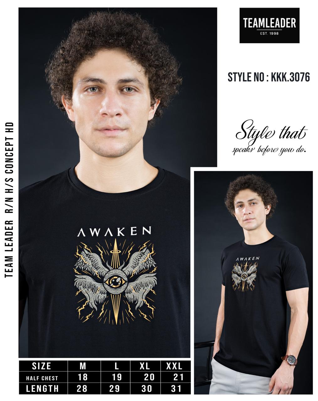 Style No Kkk 3076 Teamleader Mens Tshirts Wholesale Price