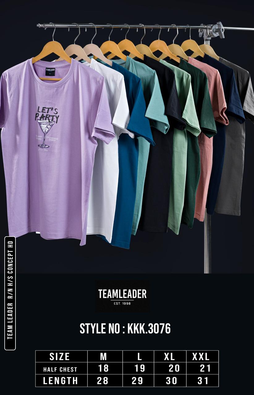 Style No Kkk 3076 Teamleader Mens Tshirts Wholesale Price
