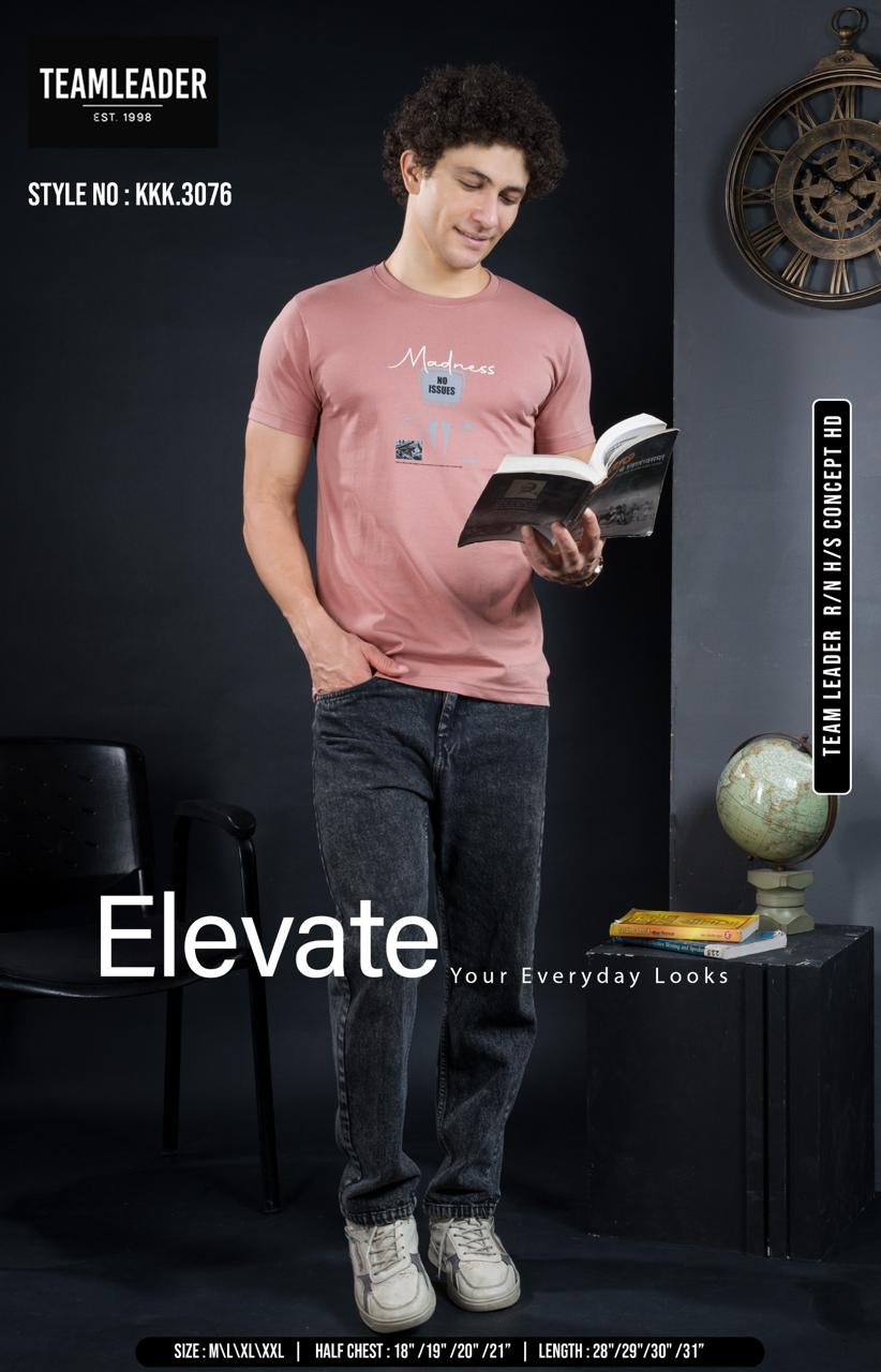 Style No Kkk 3076 Teamleader Mens Tshirts Wholesale Price