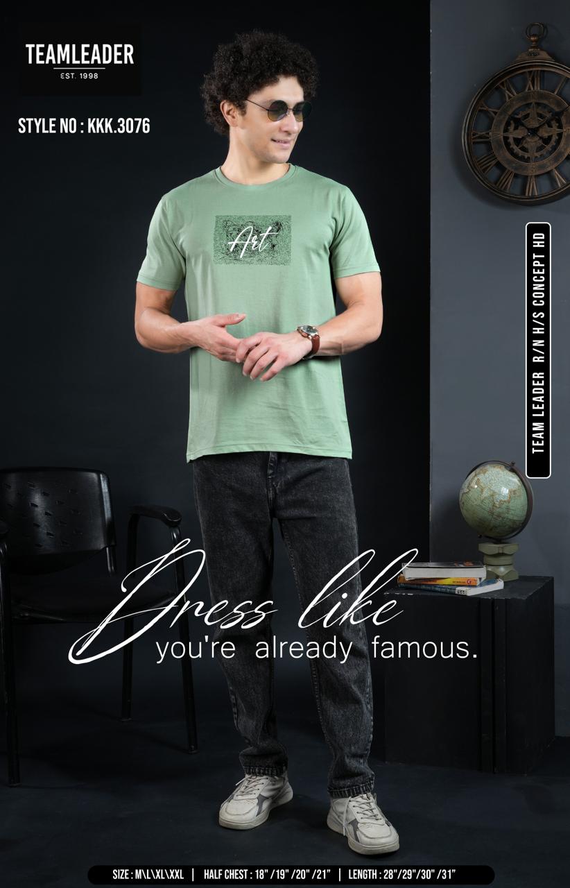 Style No Kkk 3076 Teamleader Mens Tshirts Wholesale Price