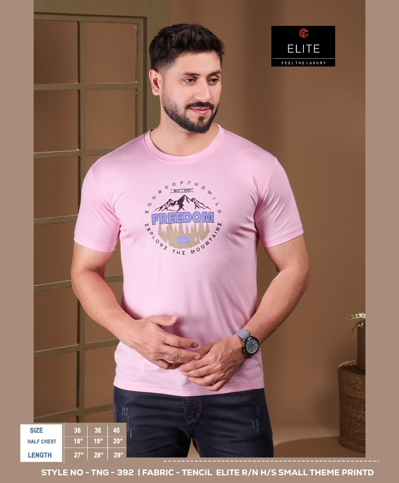 Style No Tng 392 Elite Imported Mens Tshirts Wholesaler India
