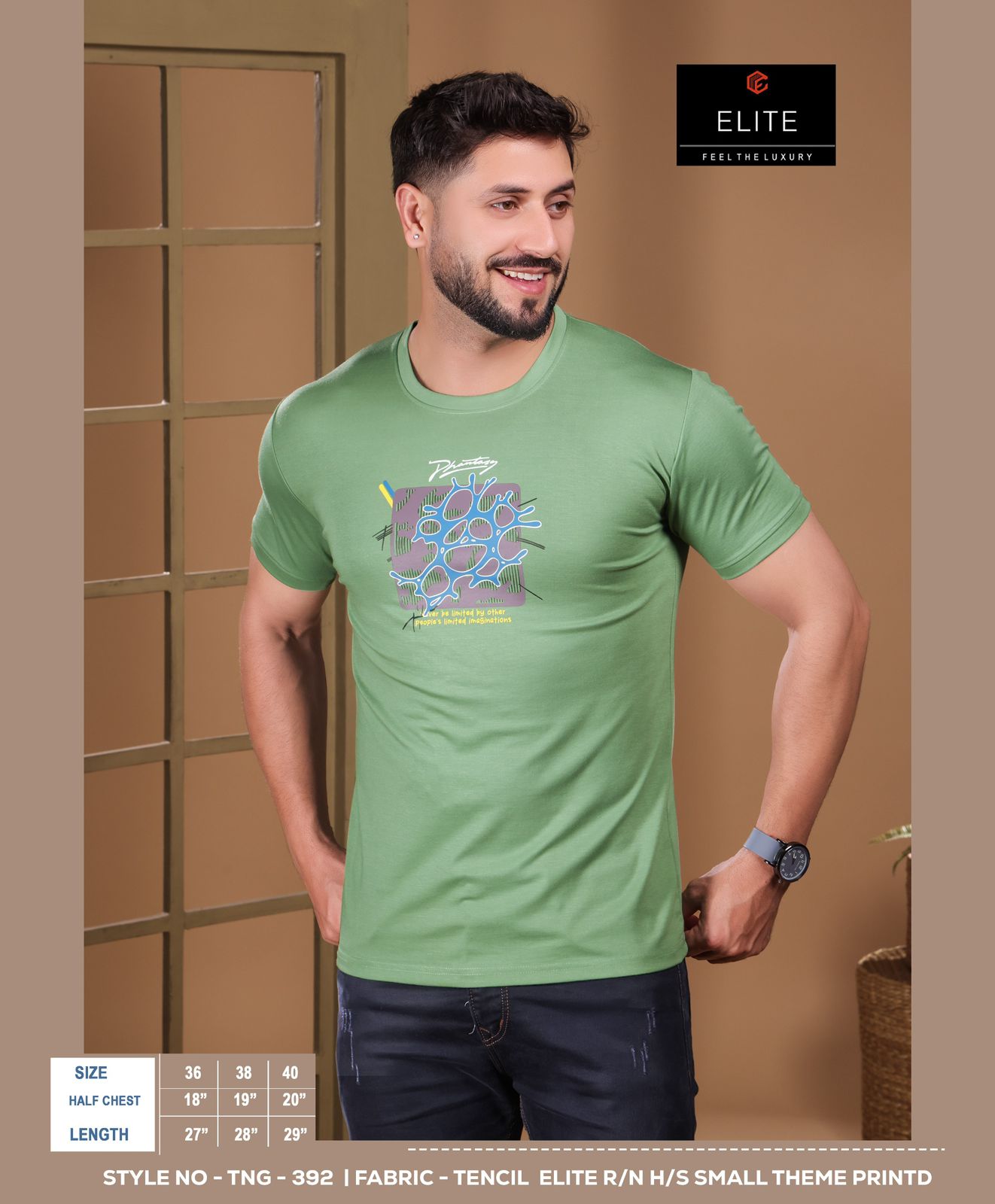 Style No Tng 392 Elite Imported Mens Tshirts Wholesaler India