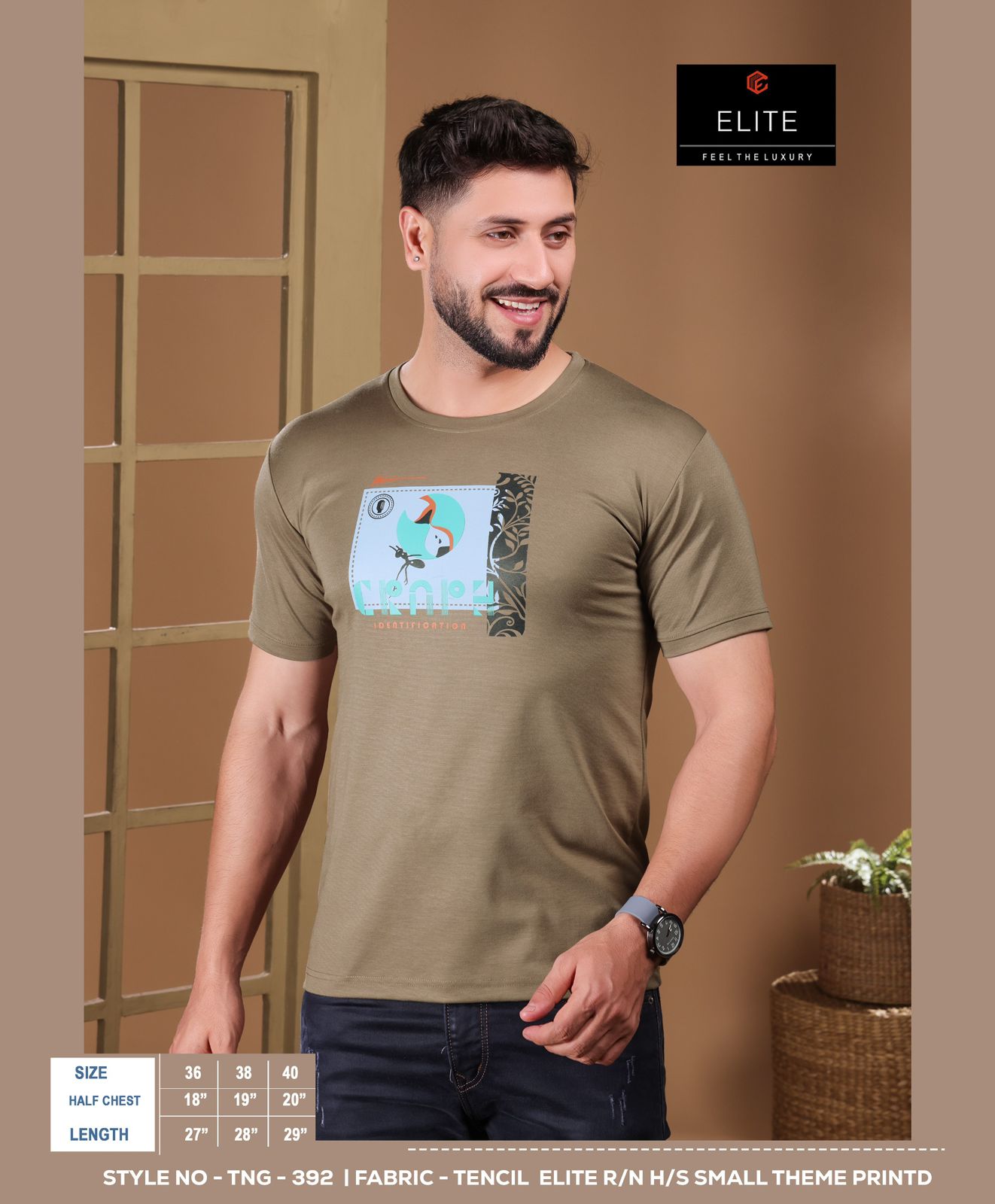 Style No Tng 392 Elite Imported Mens Tshirts Wholesaler India