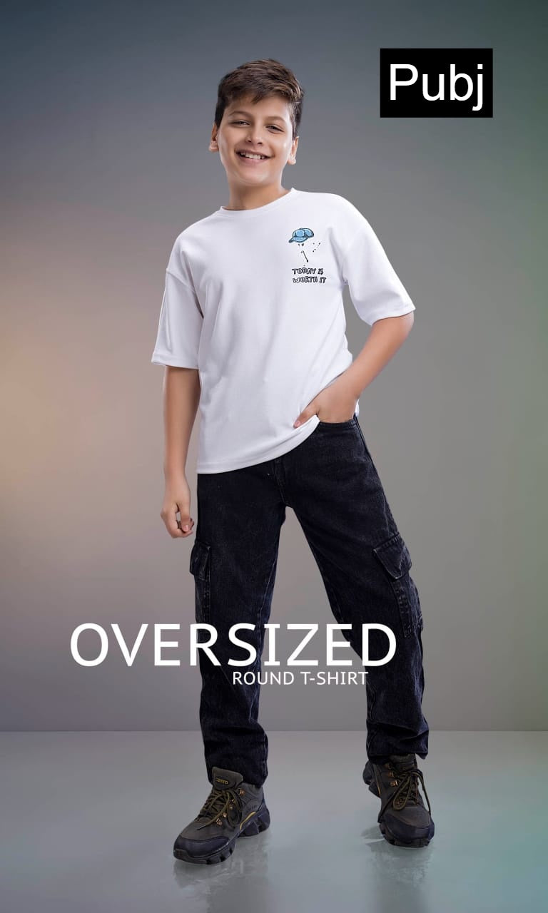 Style Pk 04 Down Shoulder Pubj Scuba Boys Tshirt Supplier India