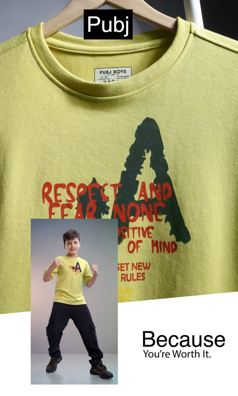 Style Pk 04 Down Shoulder Pubj Scuba Boys Tshirt Supplier India