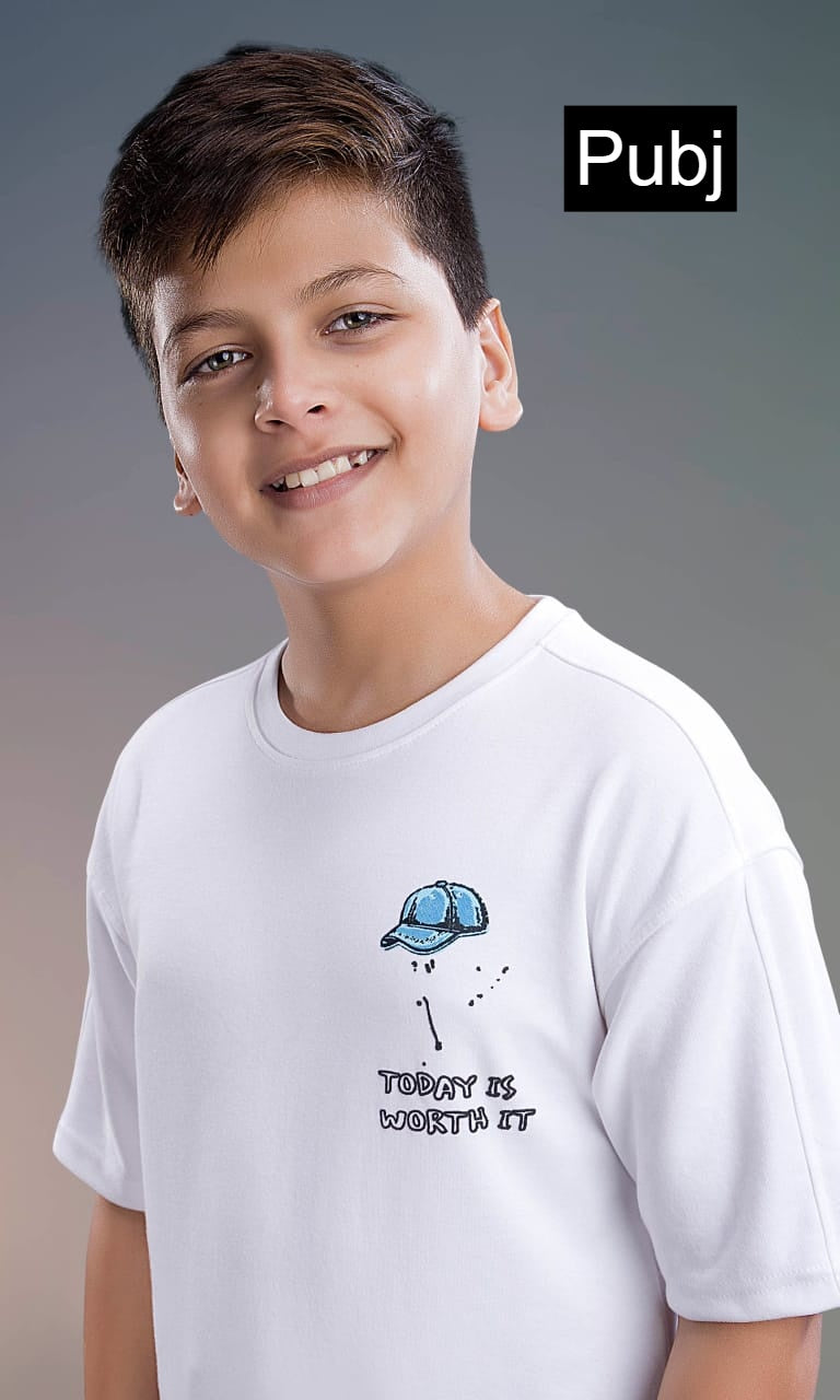 Style Pk 04 Down Shoulder Pubj Scuba Boys Tshirt Supplier India