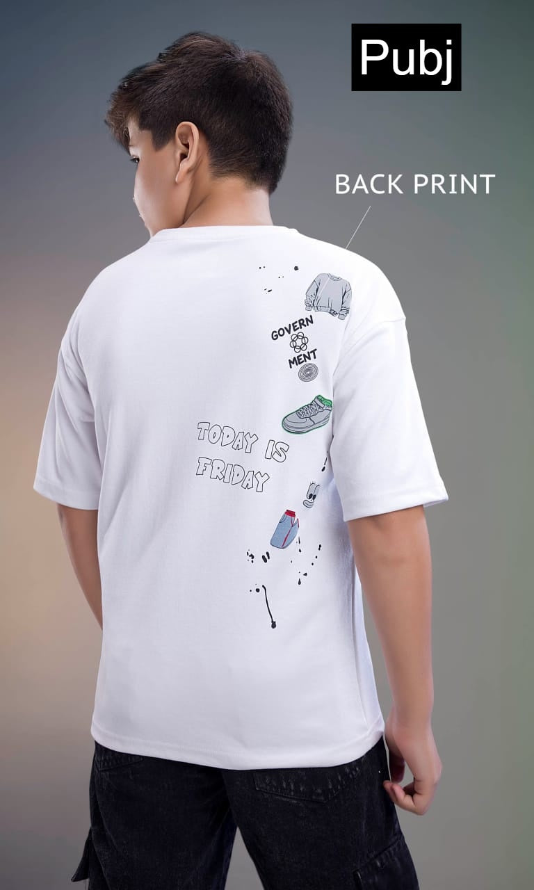 Style Pk 04 Down Shoulder Pubj Scuba Boys Tshirt Supplier India