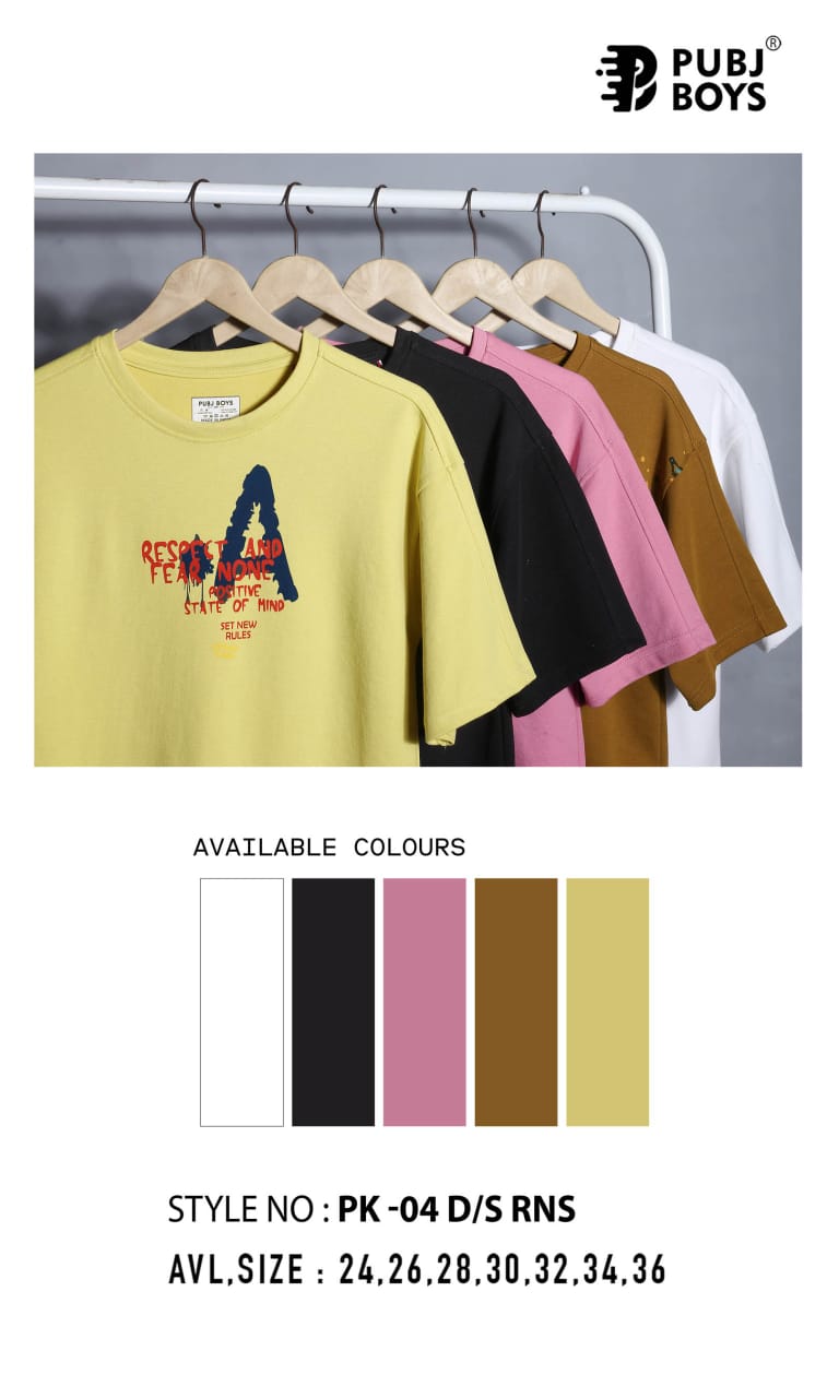 Style Pk 04 Down Shoulder Pubj Scuba Boys Tshirt Supplier India