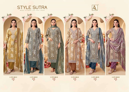 Style Sutra Alok Zam Cotton Karachi Salwar Suits Supplier