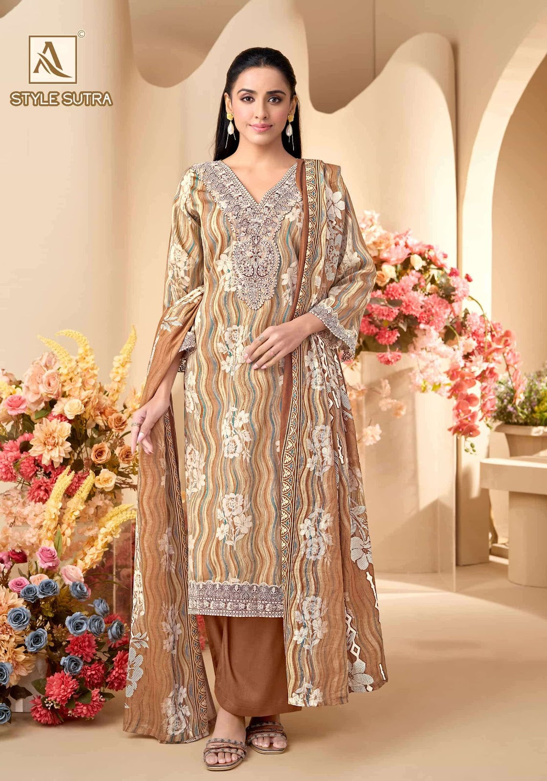 Style Sutra Alok Zam Cotton Karachi Salwar Suits Supplier