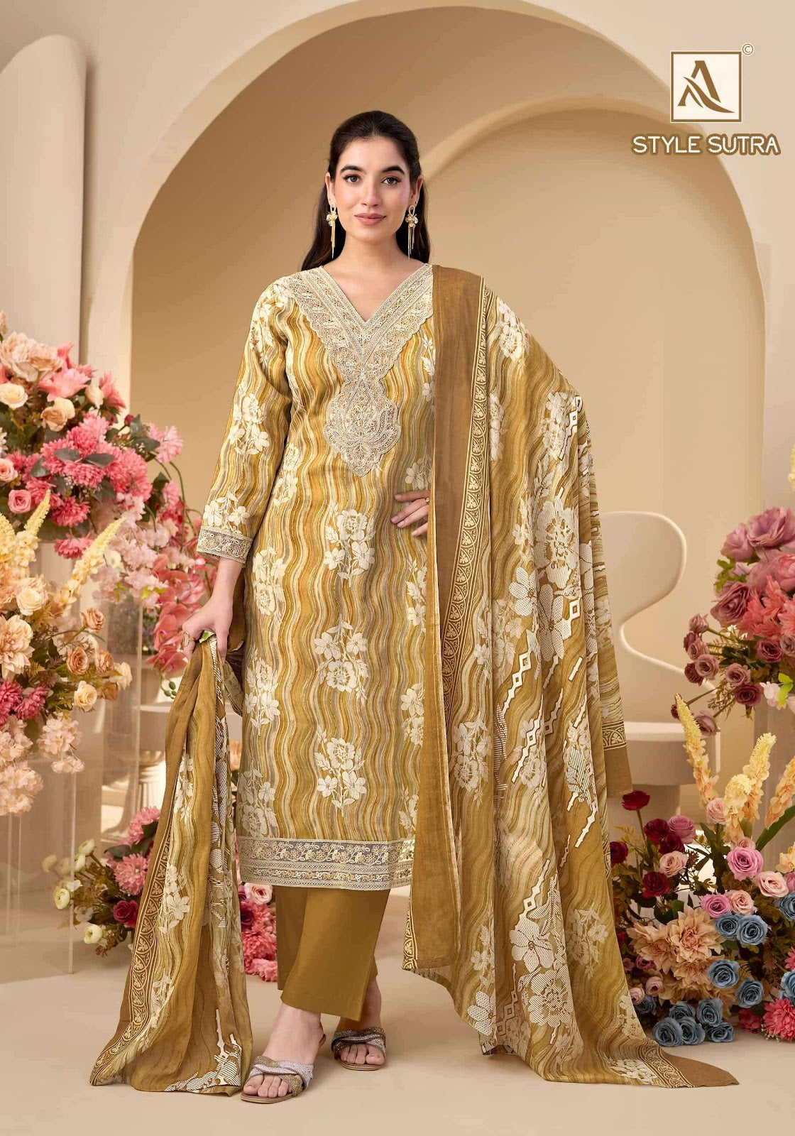 Style Sutra Alok Zam Cotton Karachi Salwar Suits Supplier