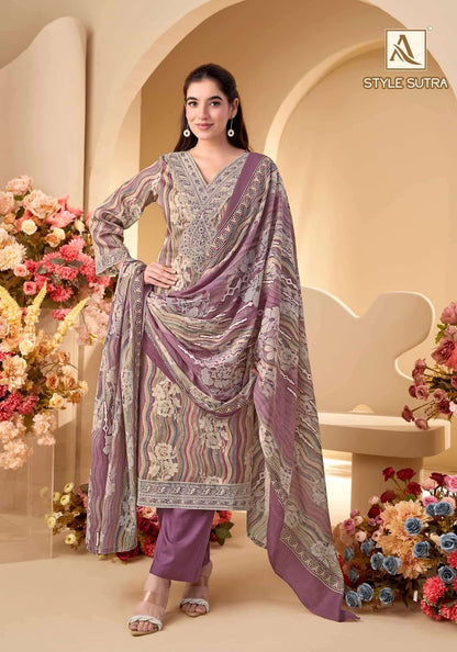 Style Sutra Alok Zam Cotton Karachi Salwar Suits Supplier