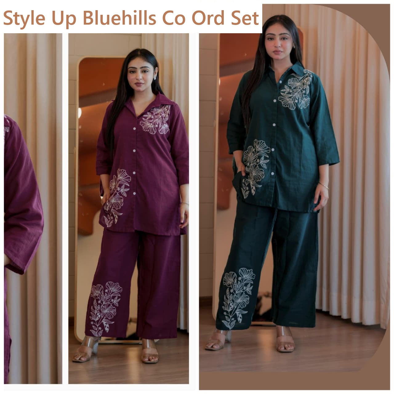 Style Up Bluehills Cotton Slub Co Ord Set Wholesaler India