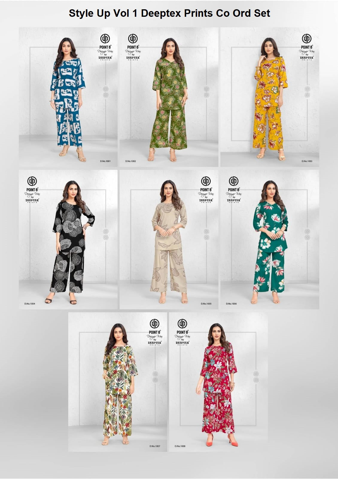 Style Up Vol 1 Deeptex Prints Rayon Co Ord Set Wholesaler