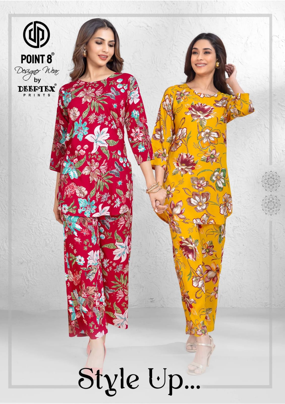 Style Up Vol 1 Deeptex Prints Rayon Co Ord Set Wholesaler