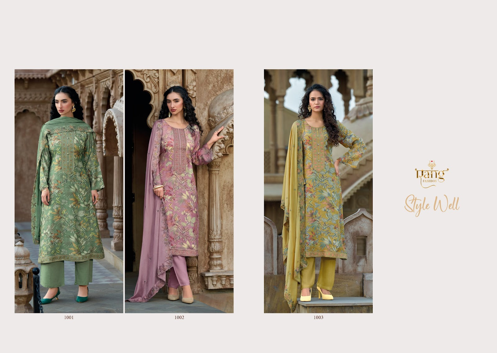 Style Well Rang Fashion Viscose Muslin Pant Style Suits Wholesale Price
