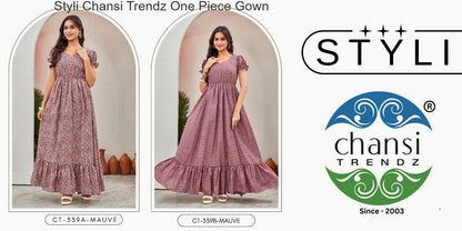 Styli Chansi Trendz Cotton One Piece Gown Exporter India