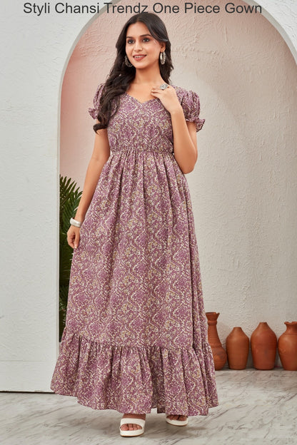 Styli Chansi Trendz Cotton One Piece Gown Exporter India
