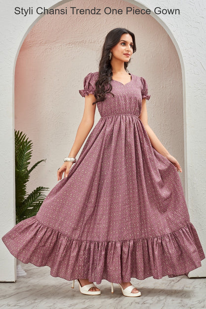 Styli Chansi Trendz Cotton One Piece Gown Exporter India