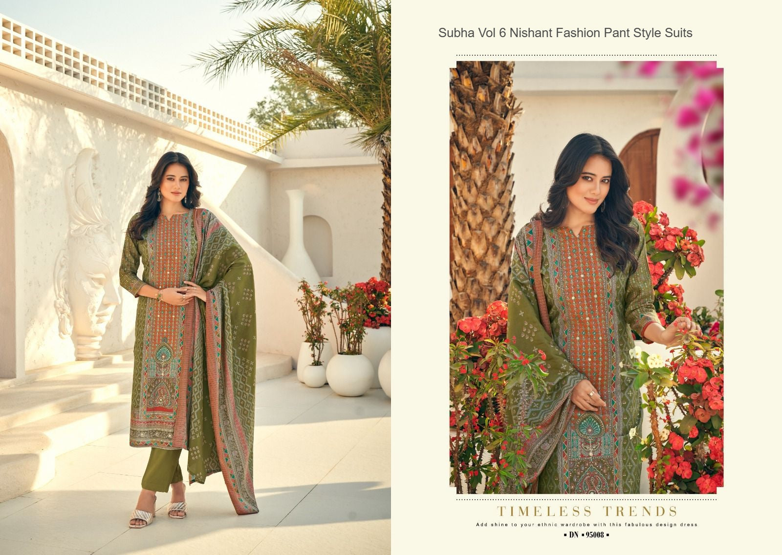 Subha Vol 6 Nishant Fashion Modal Silk Pant Style Suits Wholesale Price