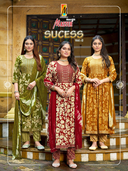 Sucess Vol 2 Master Rayon Readymade Pant Style Suits Supplier Ahmedabad