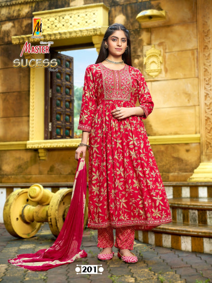 Sucess Vol 2 Master Rayon Readymade Pant Style Suits Supplier Ahmedabad