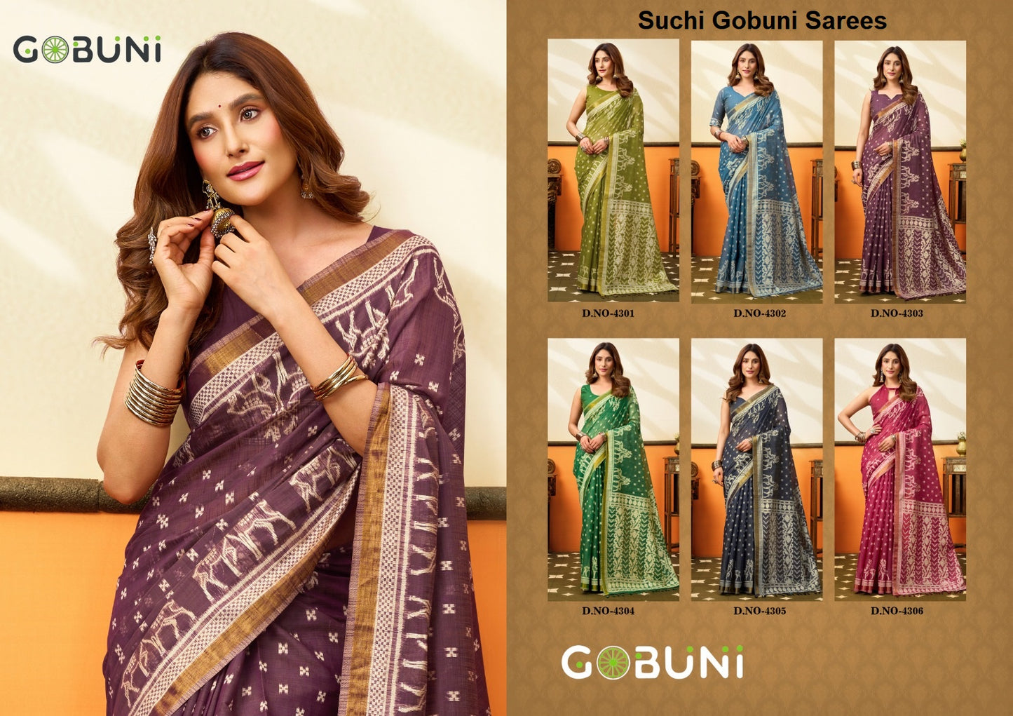 Suchi Gobuni Cotton Sarees Wholesaler