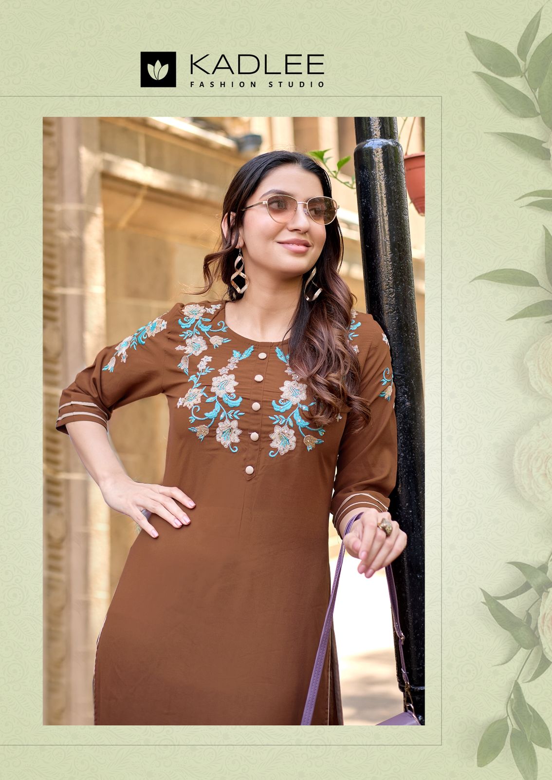 Suchitra Kadlee Rayon Knee Length Kurtis Wholesale Price