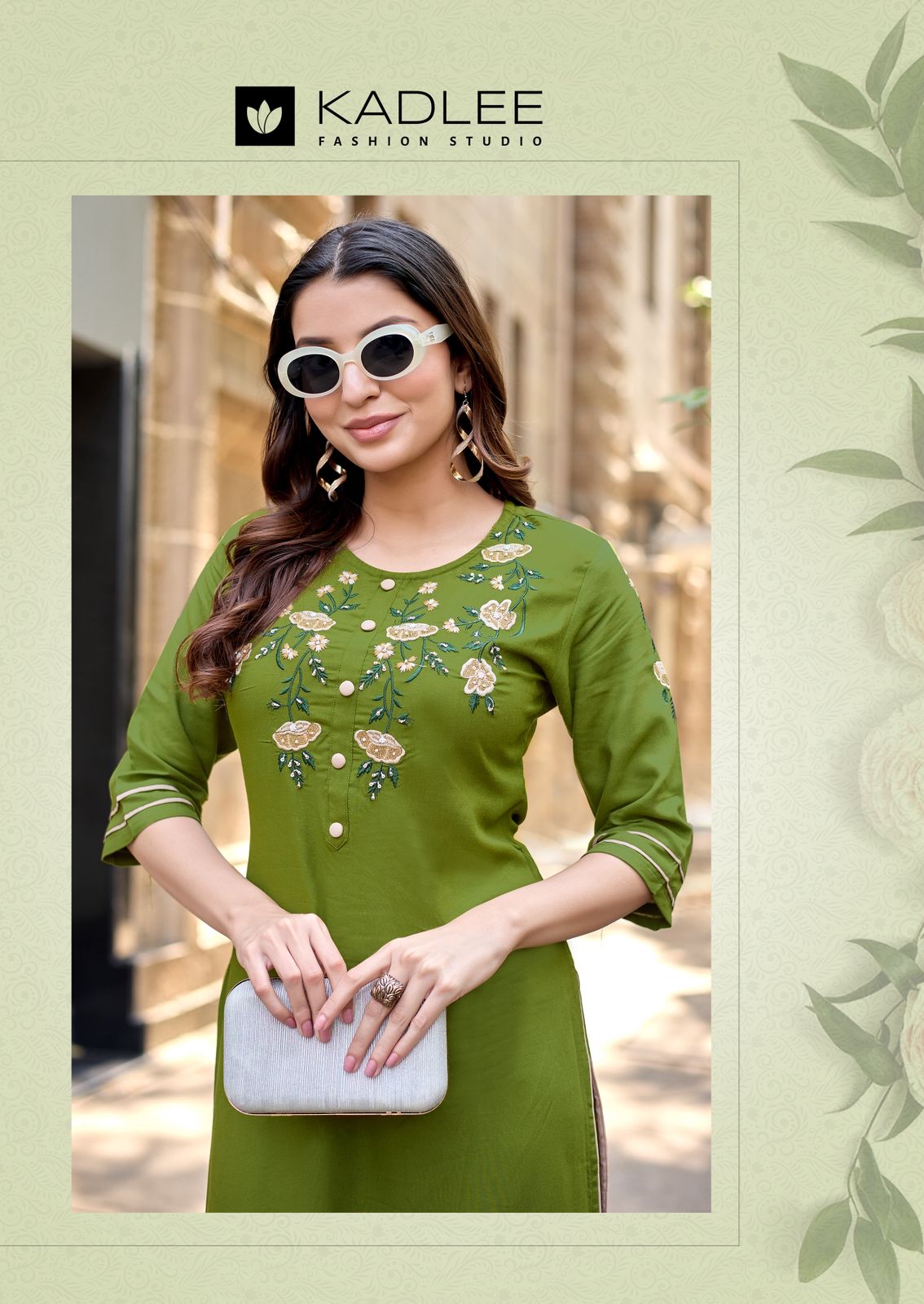 Suchitra Kadlee Rayon Knee Length Kurtis Wholesale Price