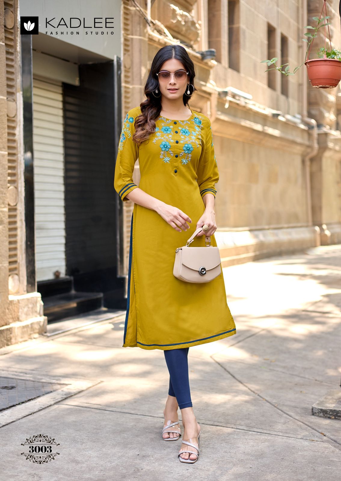 Suchitra Kadlee Rayon Knee Length Kurtis Wholesale Price