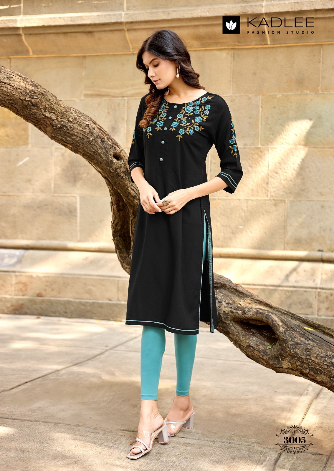 Suchitra Kadlee Rayon Knee Length Kurtis Wholesale Price